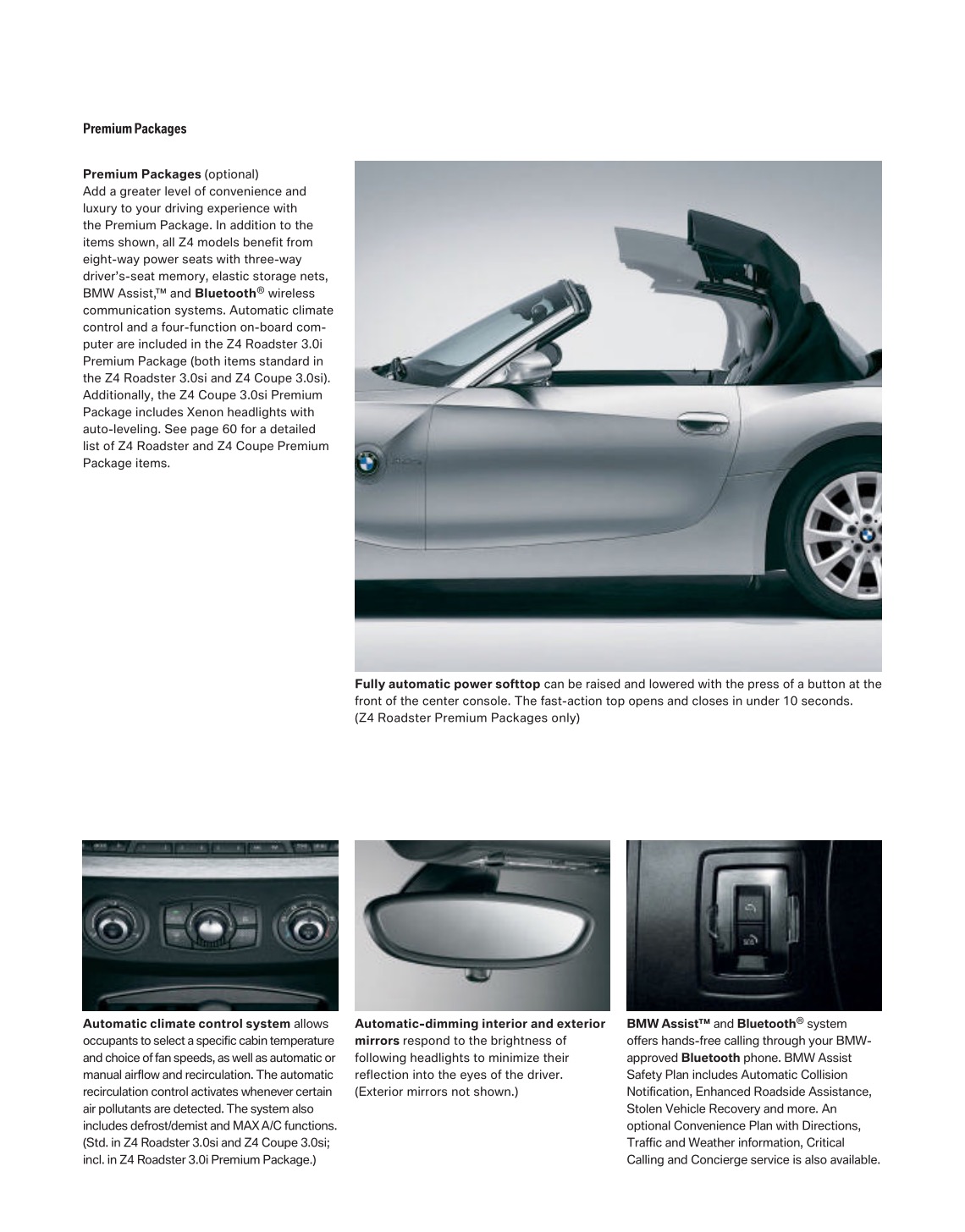 2008 BMW Z4 Brochure Page 10